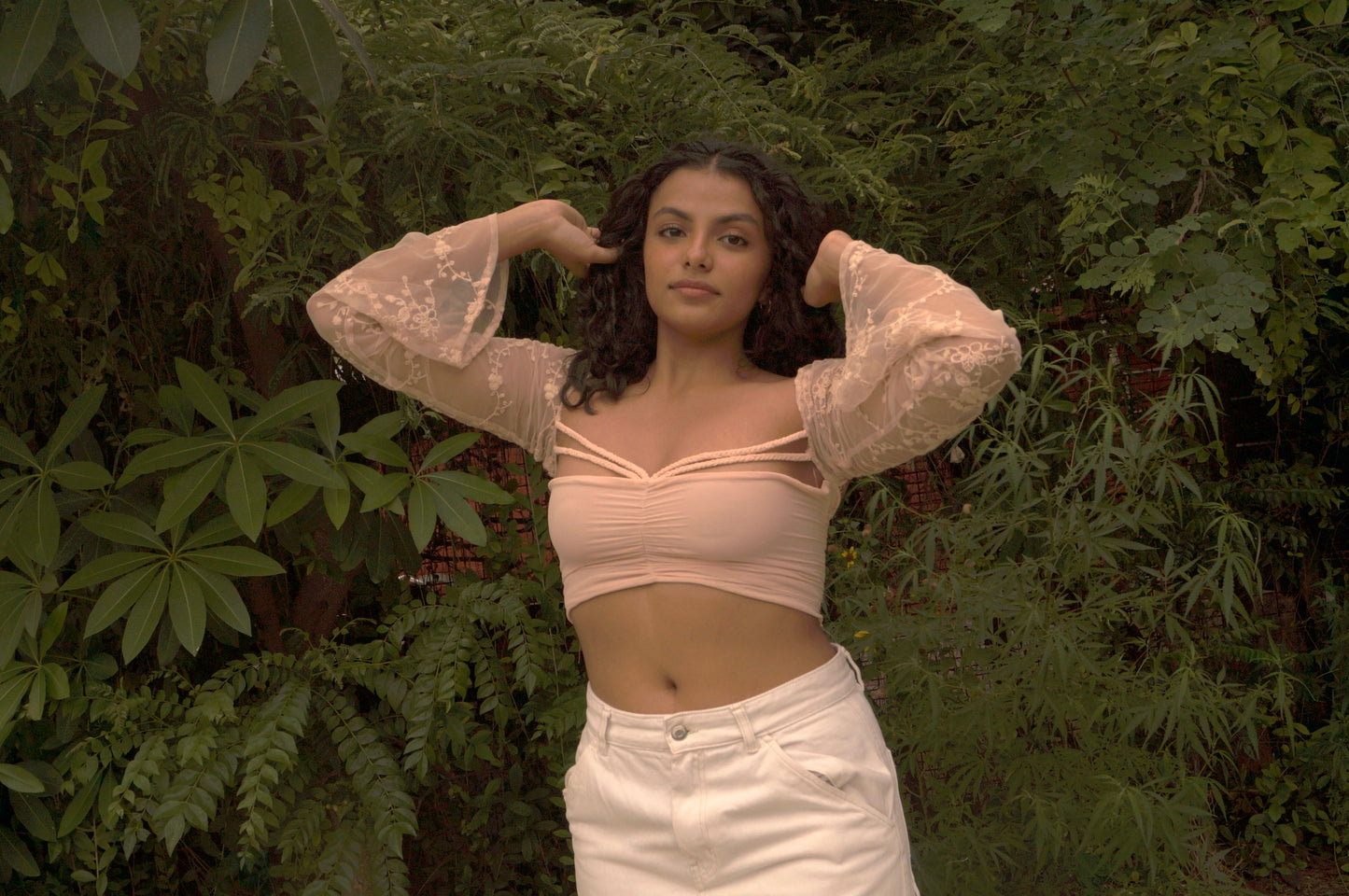 Branch Net Braid Top