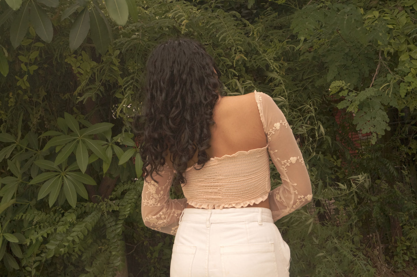 Branch Net Braid Top