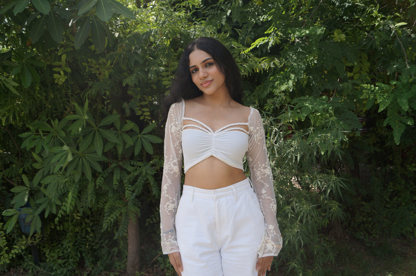 Branch Net Braid Top