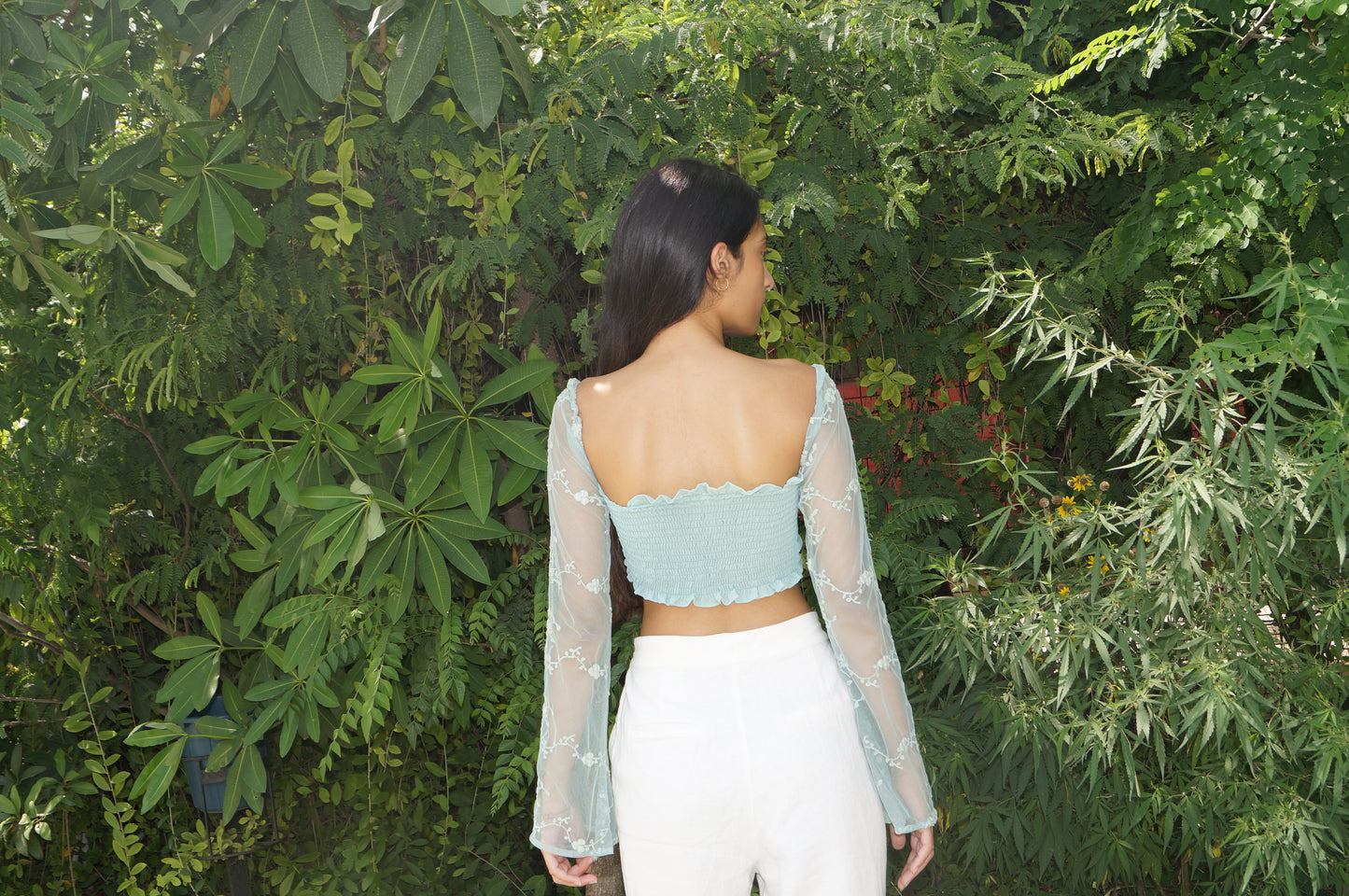 Branch Net Braid Top