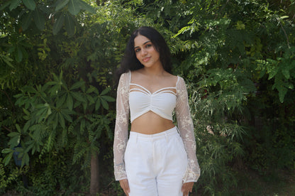 Branch Net Braid Top