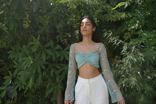 Branch Net Braid Top