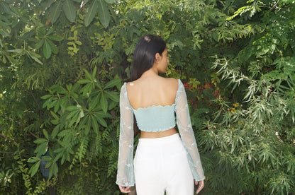 Branch Net Braid Top